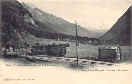 Suisse - Randa (VS) Ligne Viège-Zermatt - Breithorn - Ed. Burgy, Lith. 3362 - Randa