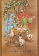 Virgen María Virgen Niño JESÚS Navidad Religión Vintage Tarjeta Postal CPSM #PBP990.ES - Vergine Maria E Madonne