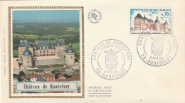 ///   FRANCE ///    PREMIER JOUR ---  FDC  ---  Château De Hautefort - 1960-1969