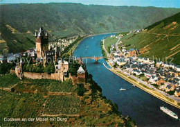 72893243 Cochem Mosel Fliegeraufnahme Burg Cochem - Cochem