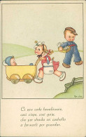 MARIA PIA FRANZONI TOMBA SIGNED 1940s POSTCARD - CHILDREN / BAMBINI (5720) - Other & Unclassified