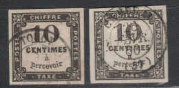 TIMBRE HORS COTE LUXE NUANCE Dont RARE GRIS NOIR Imp Dépouillée Du  N°2A Signé Cote>>>120 € - 1859-1959 Afgestempeld