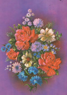 FLORES Vintage Tarjeta Postal CPSM #PAR908.ES - Flowers