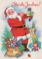 PAPÁ NOEL NAVIDAD Fiesta Vintage Tarjeta Postal CPSM #PAK699.ES - Santa Claus