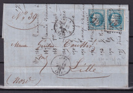 D 808 / NAPOLEON N° 29 SUR LETTRE - 1863-1870 Napoleon III With Laurels