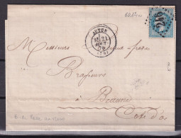 D 808 / NAPOLEON N° 29 SUR LETTRE - 1863-1870 Napoléon III. Laure