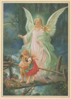 ANGE Noël Vintage Carte Postale CPSM #PBP477.FR - Anges