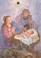 Vierge Marie Madone Bébé JÉSUS Noël Religion Vintage Carte Postale CPSM #PBB893.FR - Jungfräuliche Marie Und Madona