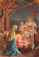 ANGE Bébé JÉSUS Noël Vintage Carte Postale CPSM #PBB961.FR - Angels