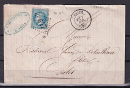 D 808 / NAPOLEON N° 29 SUR LETTRE - 1863-1870 Napoléon III Lauré