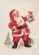 PÈRE NOËL NOËL Fêtes Voeux Vintage Carte Postale CPSM #PAJ658.FR - Santa Claus