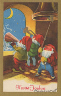 Happy New Year Christmas GNOME Vintage Postcard CPSMPF #PKD469.GB - New Year