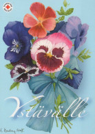 FLOWERS Vintage Postcard CPSM #PBZ737.GB - Bloemen