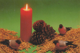 Happy New Year Christmas CANDLE Vintage Postcard CPSM #PBO028.GB - New Year