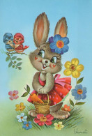 EASTER RABBIT Vintage Postcard CPSM #PBO409.GB - Easter