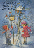 Happy New Year Christmas Children Vintage Postcard CPSM #PBM191.GB - New Year