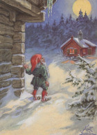 Happy New Year Christmas GNOME Vintage Postcard CPSM #PBL758.GB - Nieuwjaar