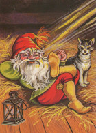 SANTA CLAUS Happy New Year Christmas Vintage Postcard CPSM #PBL235.GB - Kerstman