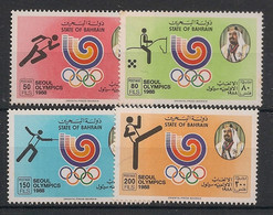 BAHRAIN - 1988 - N°YT. 360 à 363 - Olympics / Seoul - Neuf Luxe ** / MNH / Postfrisch - Zomer 1988: Seoel