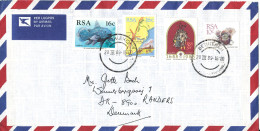 South Africa RSA Air Mail Cover Sent To Denmark Bethlehem 28-3-1989 Topic Stamps Incl. MAP Nice Cover - Poste Aérienne