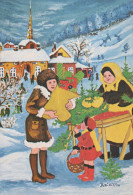 Happy New Year Christmas CHILDREN Vintage Postcard CPSM #PAY112.GB - Año Nuevo