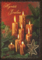 Happy New Year Christmas CANDLE Vintage Postcard CPSM #PAW111.GB - Neujahr