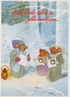 Happy New Year Christmas MOUSE Vintage Postcard CPSM #PAU994.GB - Neujahr