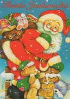 SANTA CLAUS CHRISTMAS Holidays Vintage Postcard CPSM #PAJ724.GB - Santa Claus