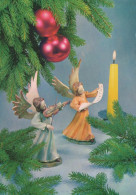 ANGEL CHRISTMAS Holidays Vintage Postcard CPSM #PAG996.GB - Angels