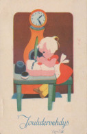 Buon Anno Natale BAMBINO Vintage Cartolina CPSMPF #PKD226.IT - Neujahr