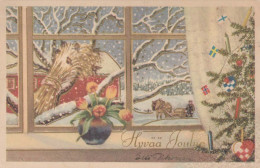Buon Anno Natale BAMBINO Vintage Cartolina CPSMPF #PKD104.IT - Neujahr
