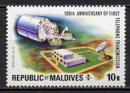 Maldives - 1976 - Yvert N° 606 **  - Première Liaison Téléphonique - Malediven (1965-...)