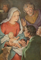 Vergine Maria Madonna Gesù Bambino Natale Religione Vintage Cartolina CPSM #PBP800.IT - Virgen Maria Y Las Madonnas