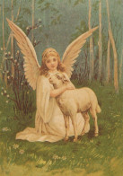 ANGELO Natale Vintage Cartolina CPSM #PBP479.IT - Engelen