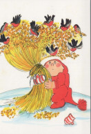 Buon Anno Natale BAMBINO Vintage Cartolina CPSM #PBM269.IT - New Year