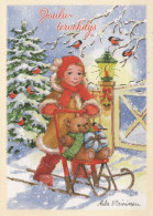 Buon Anno Natale BAMBINO Vintage Cartolina CPSM #PBM337.IT - Año Nuevo