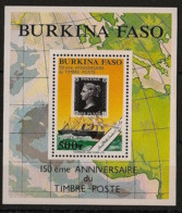 BURKINA FASO - 1990 - Bloc Feuillet BF N°YT. 37 - Centenaire Du Timbre - Neuf Luxe ** / MNH / Postfrisch - Cantantes