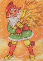 BABBO NATALE Buon Anno Natale Vintage Cartolina CPSM #PBL174.IT - Kerstman