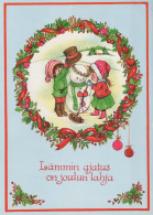 Buon Anno Natale PUPAZZO BAMBINO Vintage Cartolina CPSM #PAZ723.IT - Neujahr