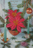 Buon Anno Natale CANDELA Vintage Cartolina CPSM #PAZ411.IT - Neujahr