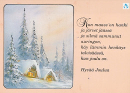 Buon Anno Natale Vintage Cartolina CPSM #PAV628.IT - Neujahr