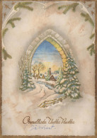 Buon Anno Natale Vintage Cartolina CPSM #PAT814.IT - Nouvel An