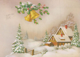 Buon Anno Natale BELL Vintage Cartolina CPSM #PAT446.IT - Nieuwjaar