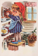 Buon Anno Natale BAMBINO Vintage Cartolina CPSM #PAS825.IT - New Year