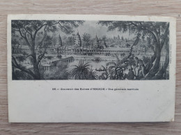 VIET-NAM INDOCHINE COCHINCHINE  TONKIN SAIGON SOUVENIR DES RUINES D'ANGKOR VUE GENERALE RESTITUEE - Viêt-Nam