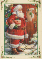 BABBO NATALE Natale Vintage Cartolina CPSM #PAK835.IT - Kerstman