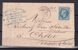 D 808 / NAPOLEON N° 29 SUR LETTRE - 1863-1870 Napoleon III Gelauwerd