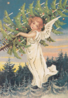 ANGELO Buon Anno Natale Vintage Cartolina CPSM #PAJ267.IT - Engelen