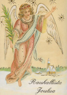 ANGELO Buon Anno Natale Vintage Cartolina CPSM #PAH692.IT - Angeli