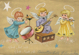 ANGELO Buon Anno Natale Vintage Cartolina CPSM #PAH253.IT - Angels